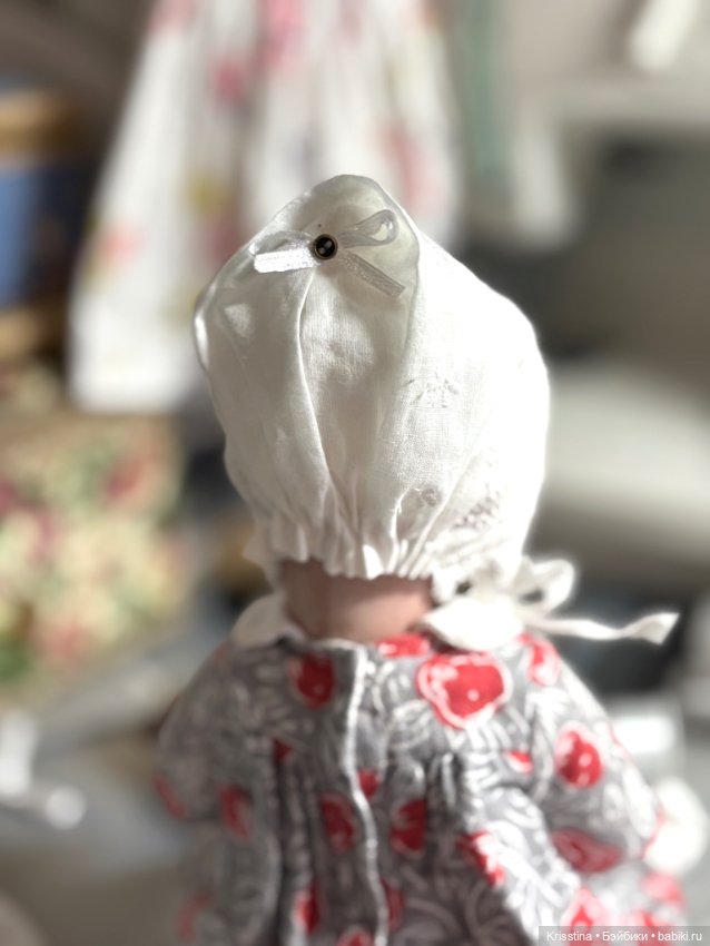 Шью чепчик на антикварную куклу 🧵 (фото 7)