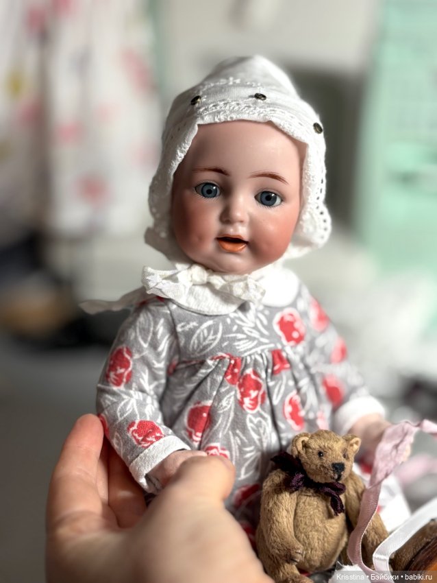 Шью чепчик на антикварную куклу 🧵 (фото 10)