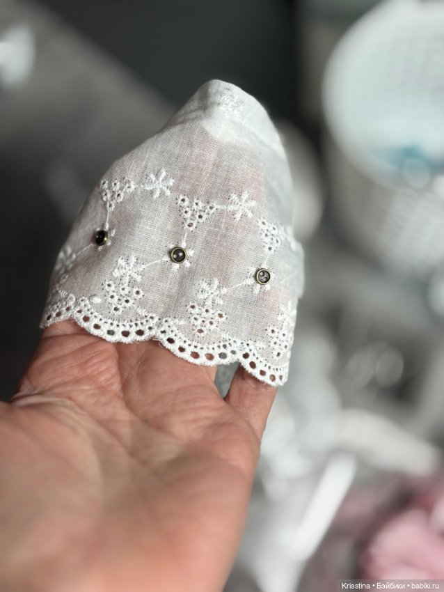 Шью чепчик на антикварную куклу 🧵 (фото 6)