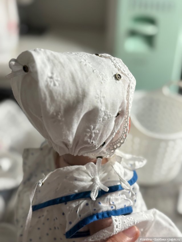 Шью платье и накидку на антикварную куклу (фото 2)