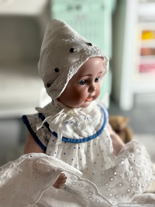 Шью платье и накидку на антикварную куклу (фото 4)