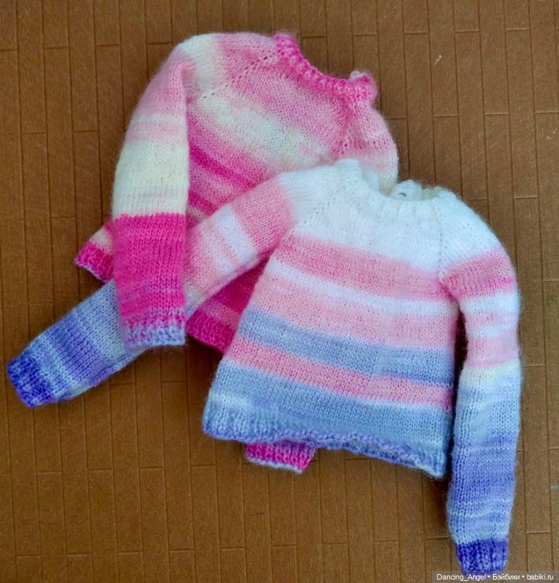 Яркие джемперы — Одежда и обувь для кукол своими руками: фото (фото 7)