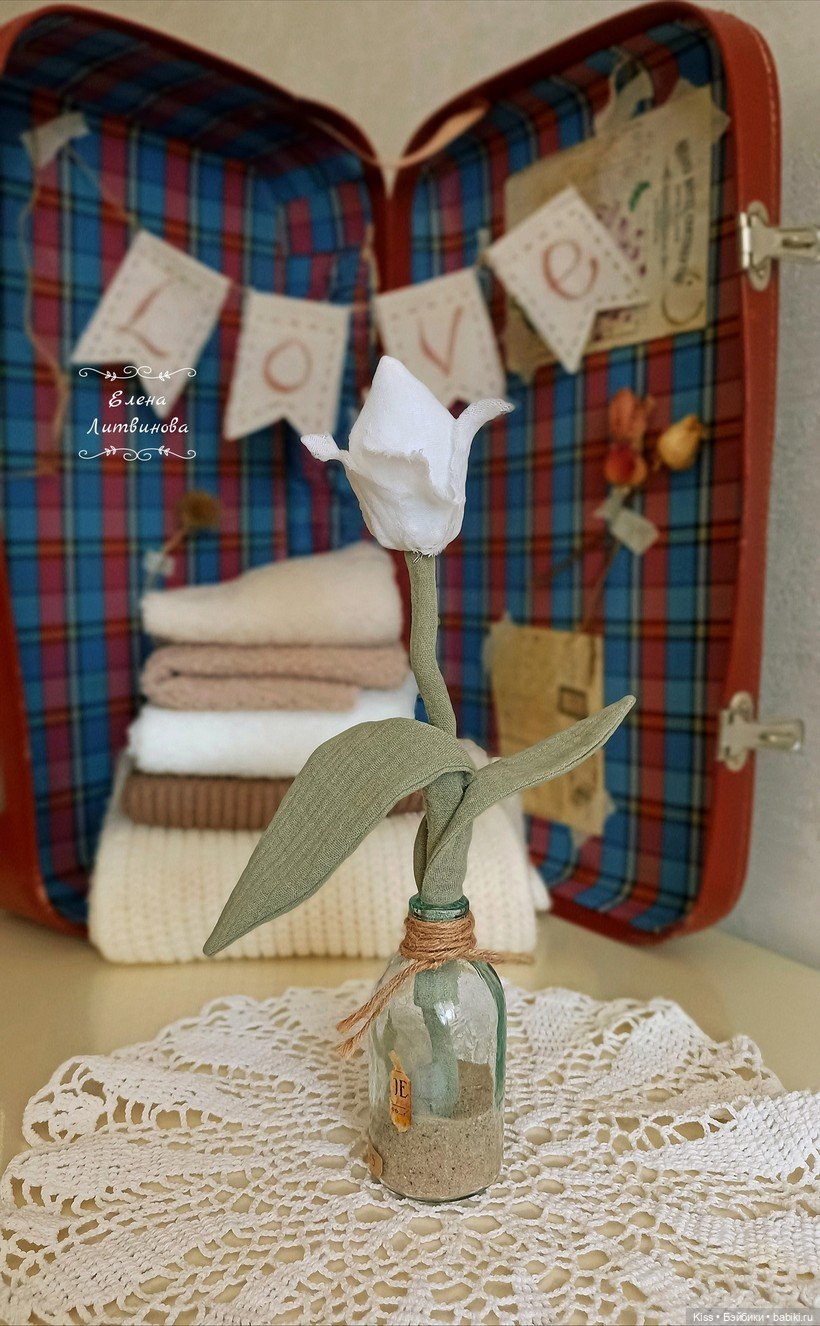 Выкройка тюльпана от Елены Литвиновой (фото 4)