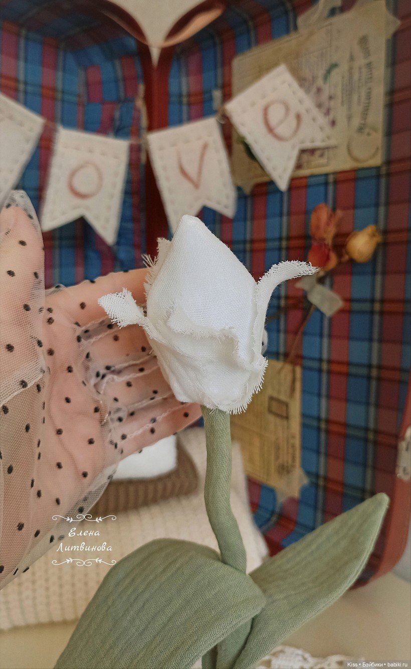 Выкройка тюльпана от Елены Литвиновой