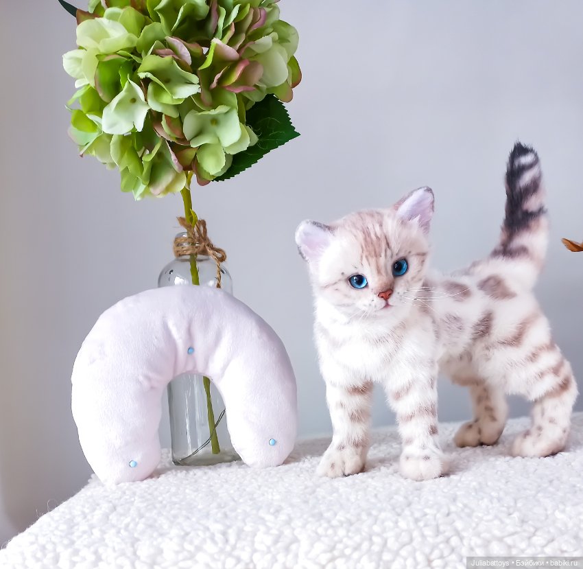 Мягкая игрушка котенок. Бенгал