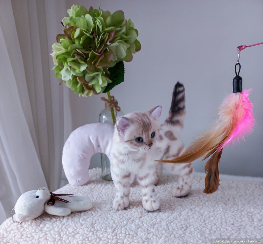 Мягкая игрушка котенок. Бенгал