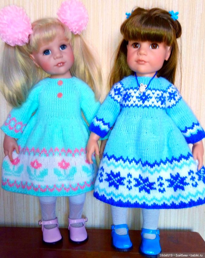 Вяжу кофту с жаккардом для ГОТЦ 50 см (фото 7)