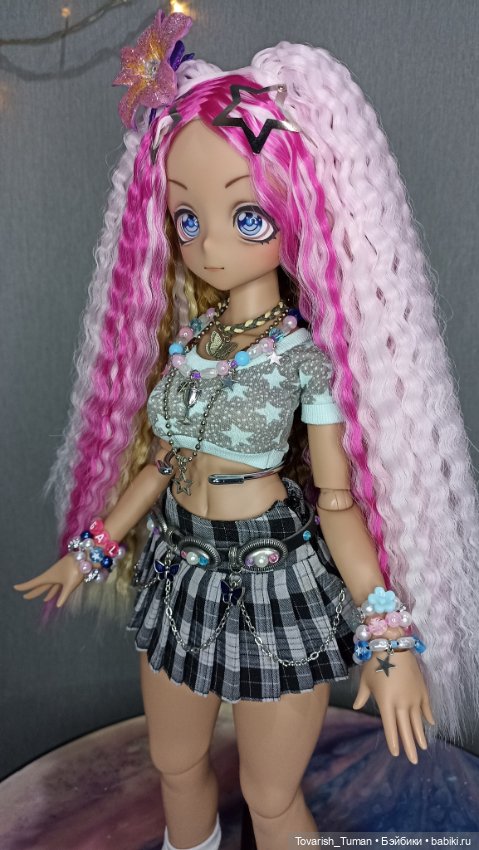 Кастом куклы imomodoll в стиле гяру 🌺 (фото 4)