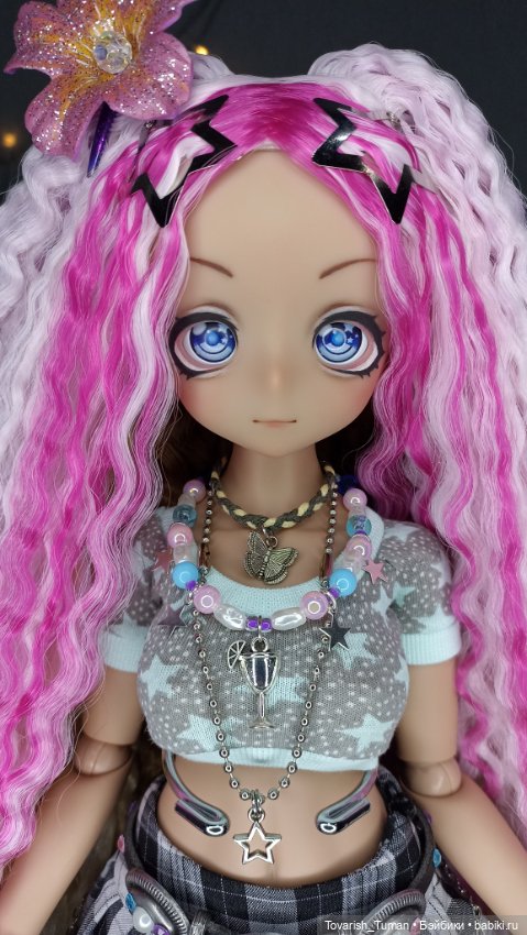 Кастом куклы imomodoll в стиле гяру 🌺 (фото 5)
