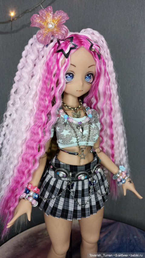 Кастом куклы imomodoll в стиле гяру 🌺 (фото 3)