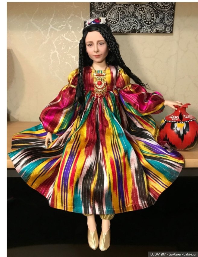 Девочки в национальных костюмах узбечки, татарочки..от Елены Юнссон