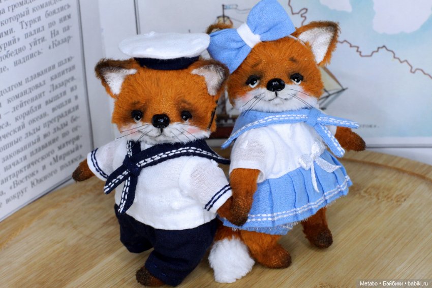 Лисята морячки — Авторские мишки Тедди и друзья: фото