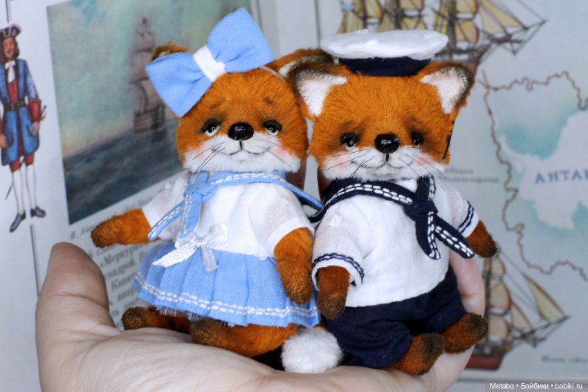 Лисята морячки — Авторские мишки Тедди и друзья: фото