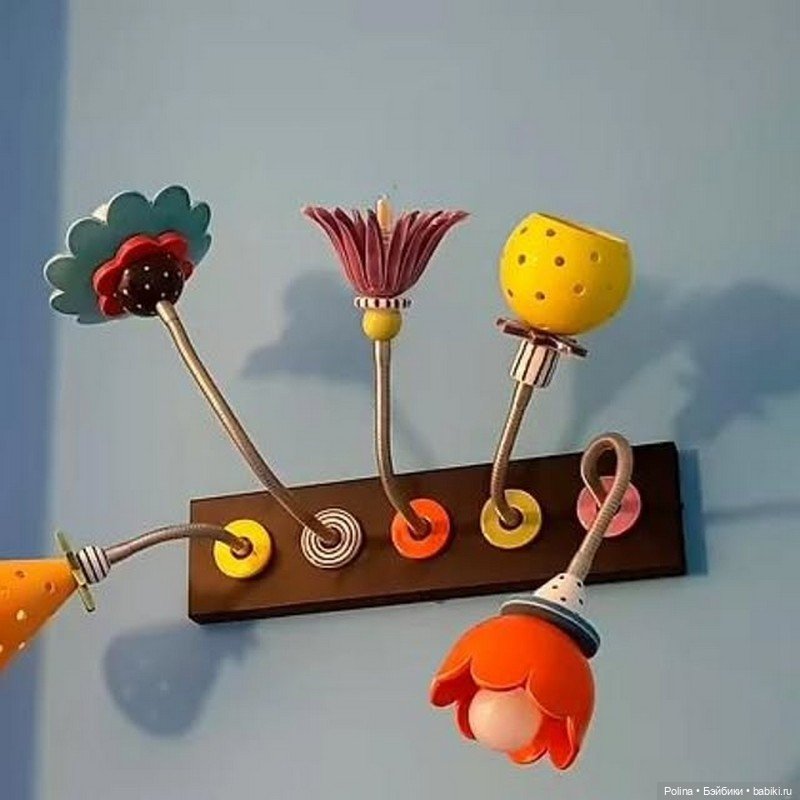 Цветочки-светильники из керамики (фото 8)