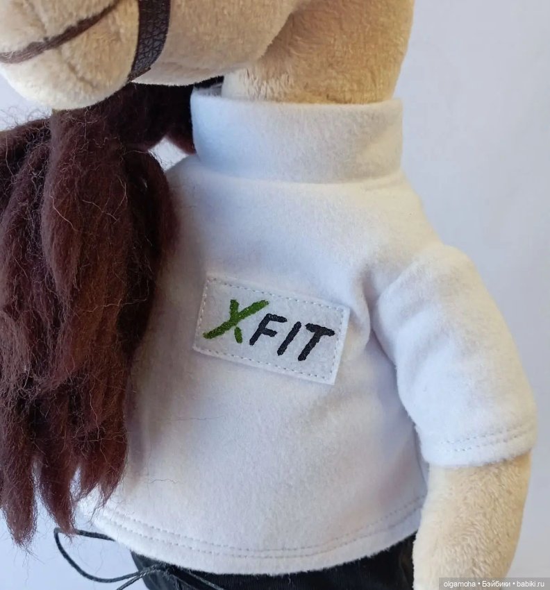 Лошадка-спортсменка — Текстильные игрушки и примитивы: кофейные (фото 2)