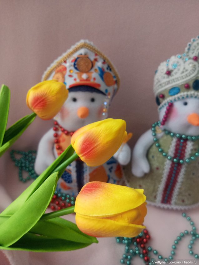 Снеговуши Забавы — Текстильные игрушки и примитивы: кофейные (фото 4)