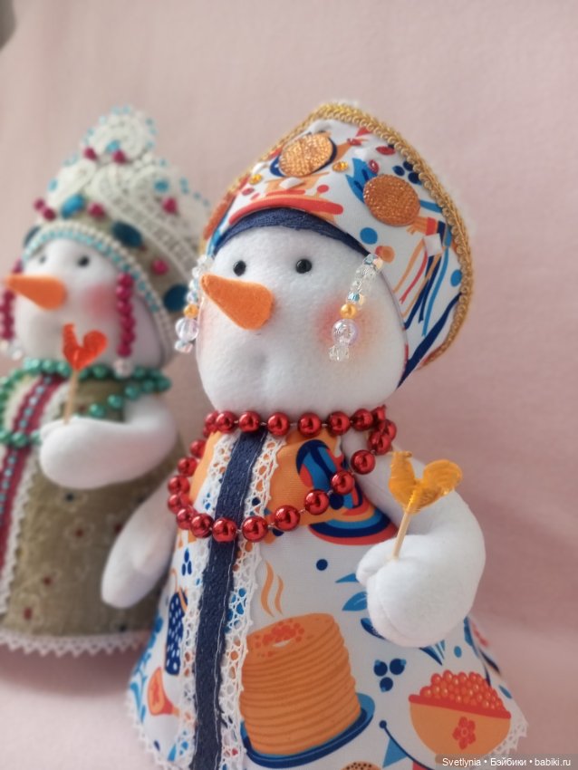 Снеговуши Забавы — Текстильные игрушки и примитивы: кофейные (фото 2)