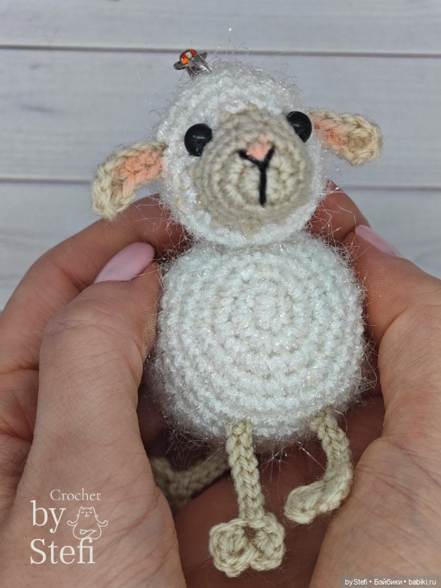 Овечка Муся — Вязаные игрушки и амигуруми: крючком (фото 6)