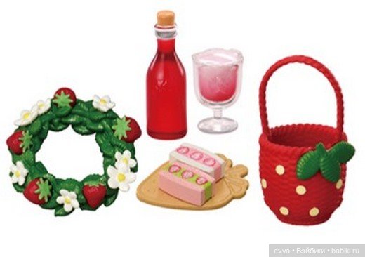 Клубничное лето на полке: Новинка «Country Strawberry Cafe on the Hill» от Re-Ment (фото 5)