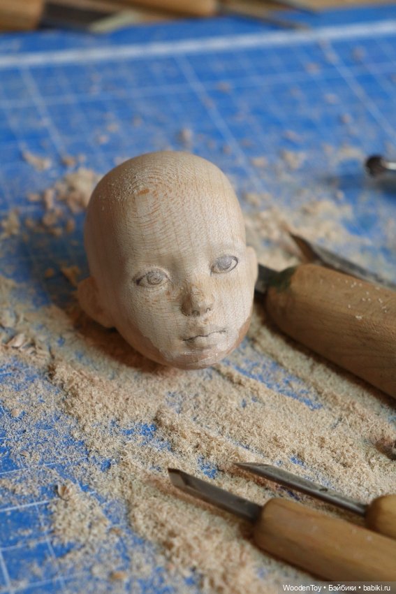 Первая шарнирная кукла из клёна (фото 4)
