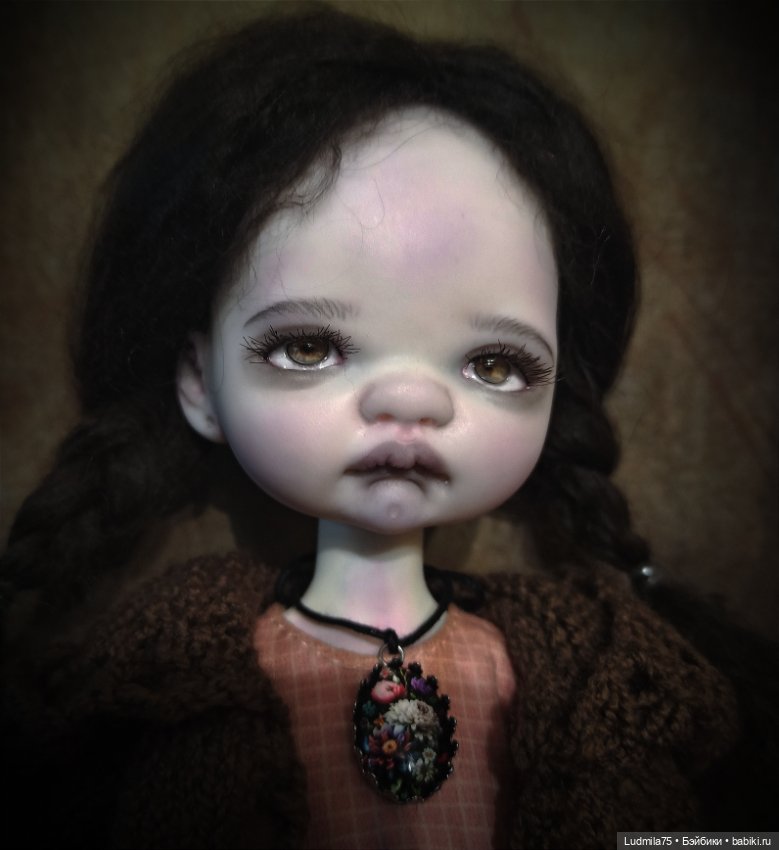 Варенька-мрачная девочка — Лепка авторских кукол: полимерная глина (фото 4)
