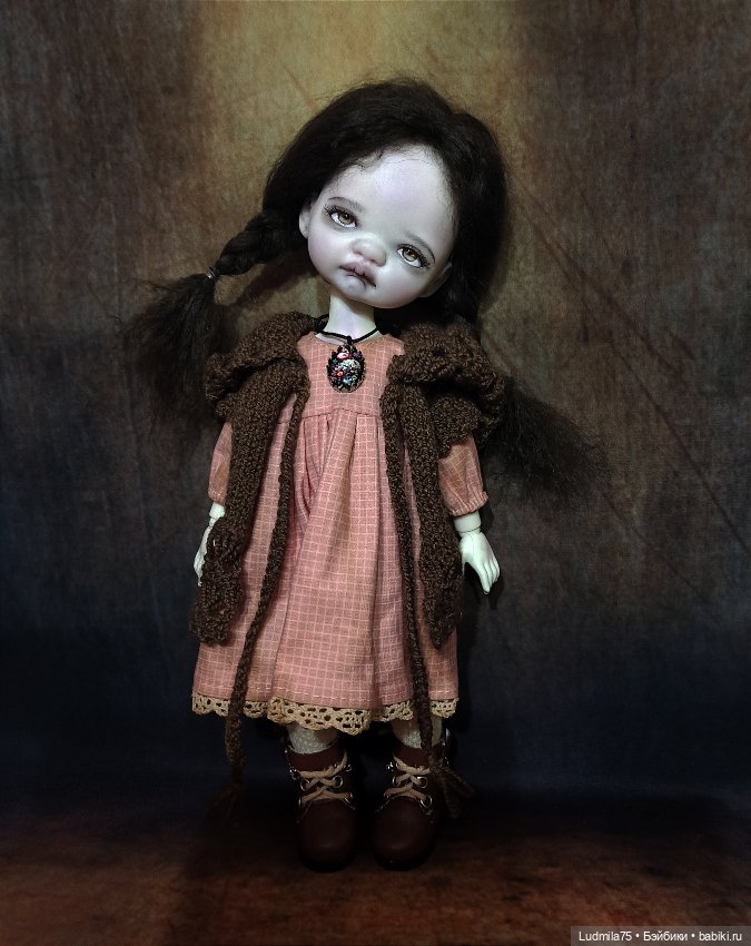 Варенька-мрачная девочка — Лепка авторских кукол: полимерная глина (фото 6)