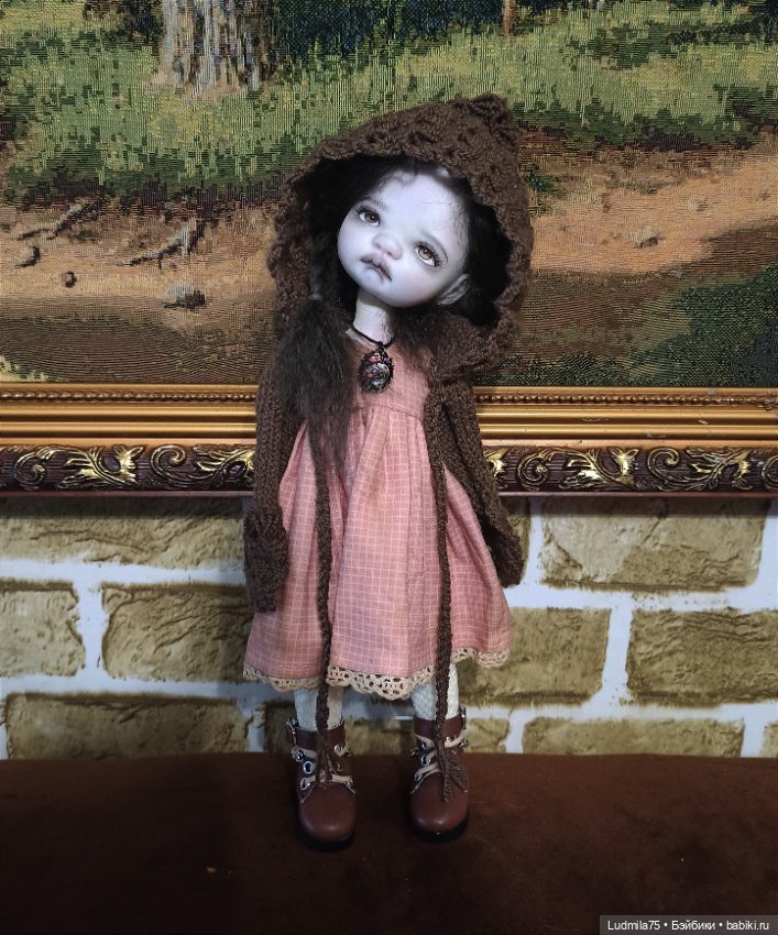 Варенька-мрачная девочка — Лепка авторских кукол: полимерная глина