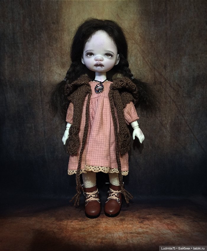 Варенька-мрачная девочка — Лепка авторских кукол: полимерная глина