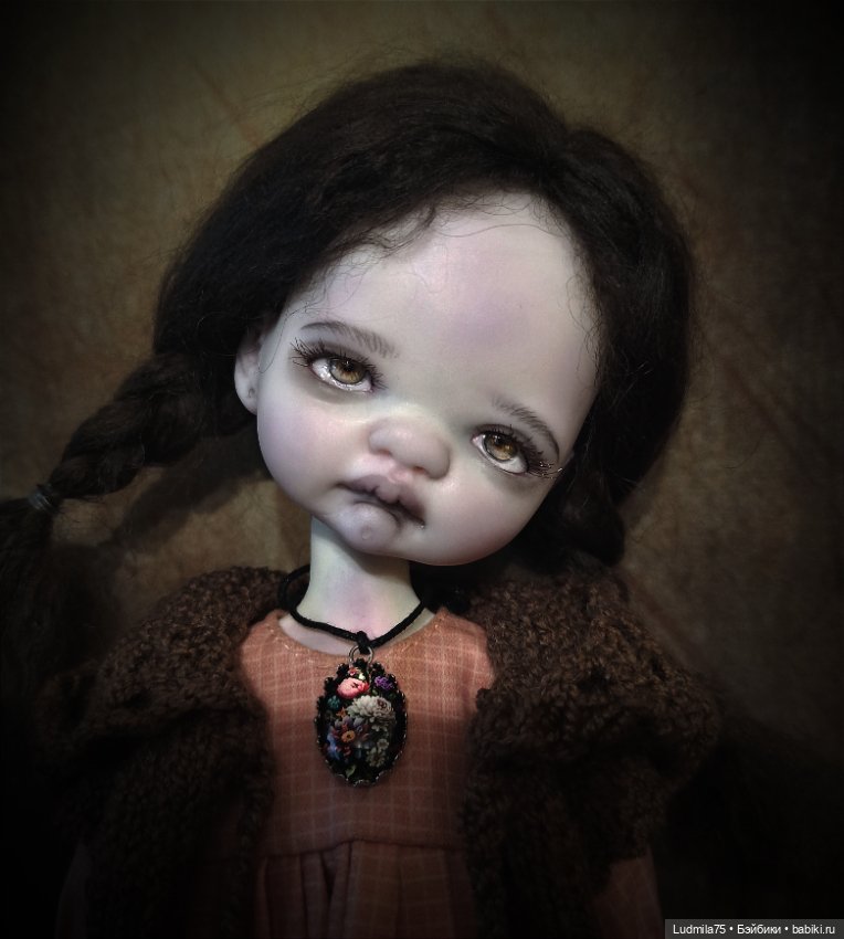 Варенька-мрачная девочка — Лепка авторских кукол: полимерная глина (фото 5)