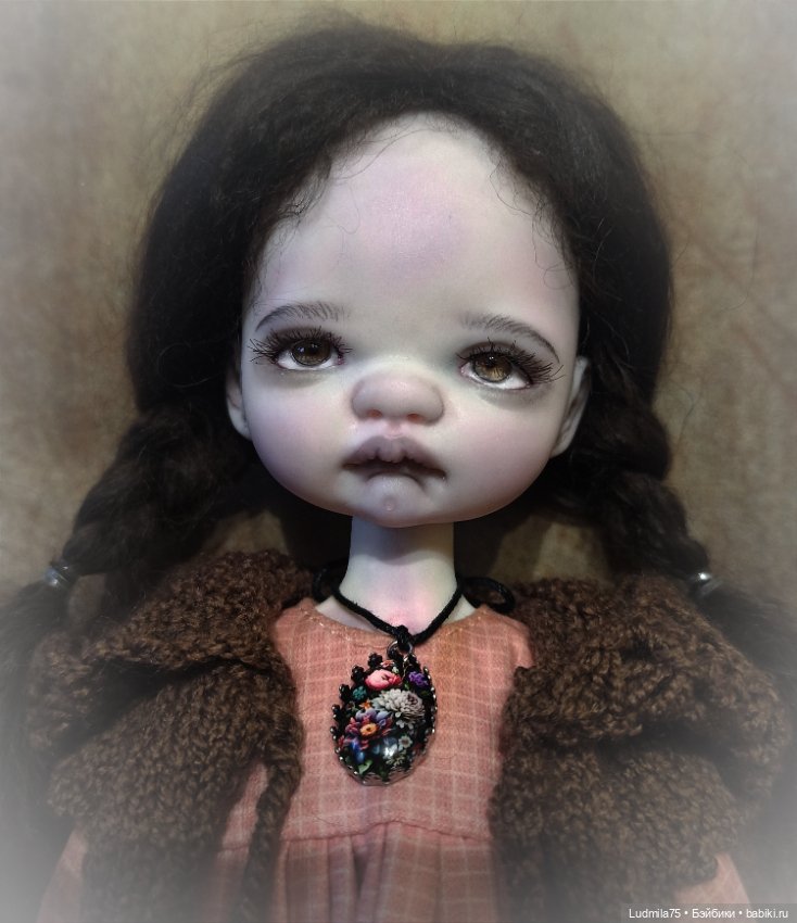 Варенька-мрачная девочка — Лепка авторских кукол: полимерная глина