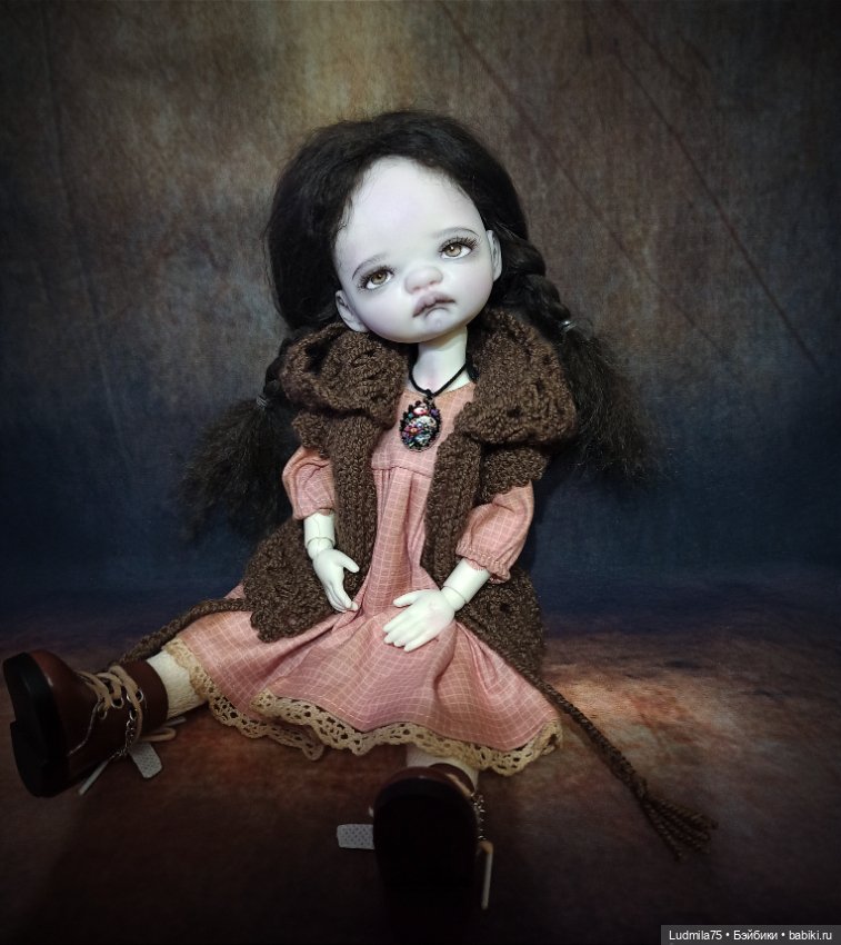 Варенька-мрачная девочка — Лепка авторских кукол: полимерная глина (фото 9)