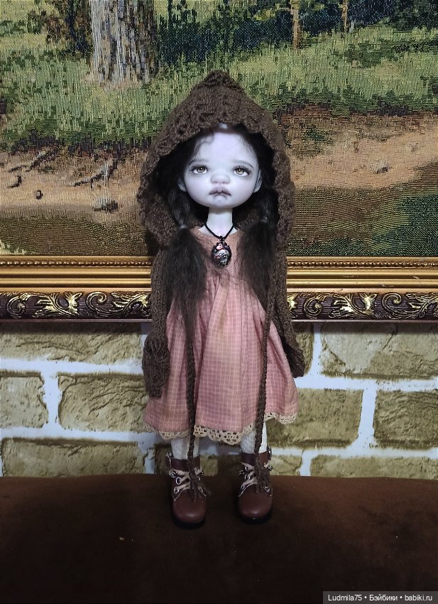 Варенька-мрачная девочка — Лепка авторских кукол: полимерная глина