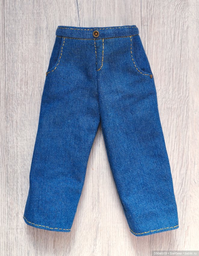 Модные синие джинсы для Алисы (Ханны готц 50 см)