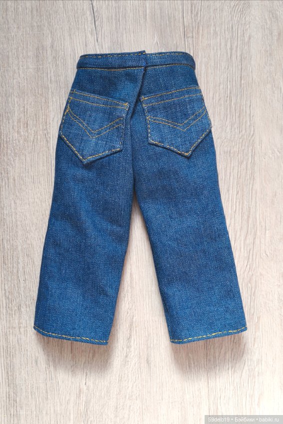 Модные синие джинсы для Алисы (Ханны готц 50 см) (фото 2)