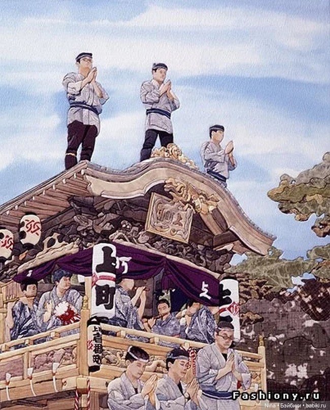 Кинусайга - искусство из лоскутков создавать картины (фото 2)