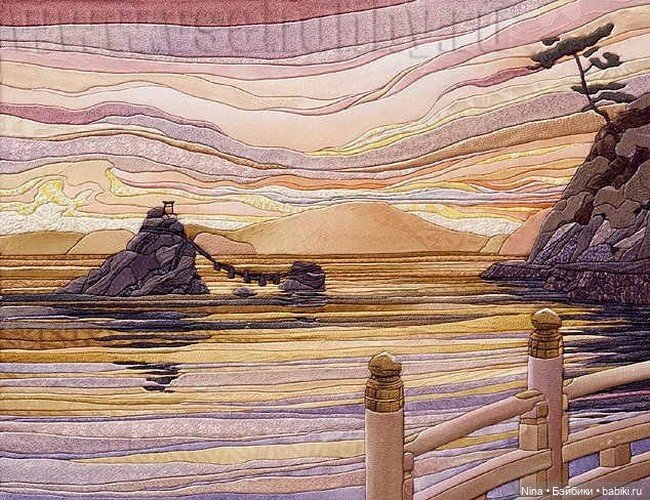 Кинусайга - искусство из лоскутков создавать картины (фото 3)