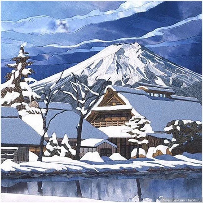 Кинусайга - искусство из лоскутков создавать картины (фото 4)