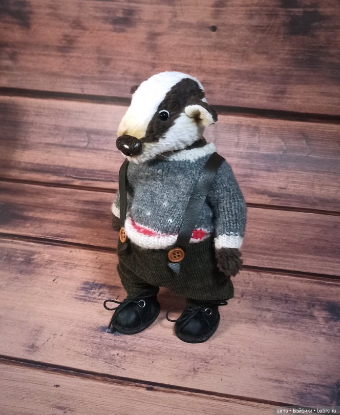 Барсук Бенджамин — Авторские мишки Тедди и друзья: фото (фото 8)