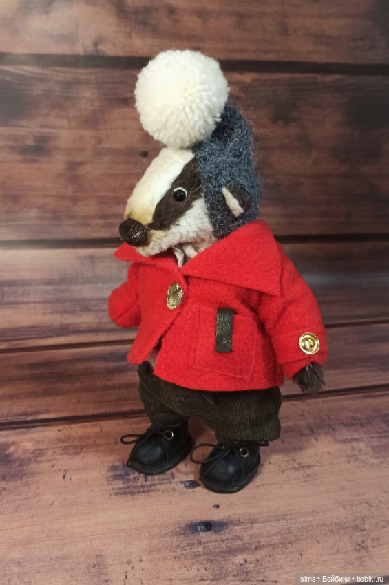 Барсук Бенджамин — Авторские мишки Тедди и друзья: фото (фото 3)