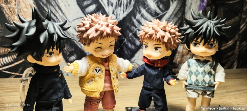 Распаковка и сравнение новых Мегуми Фушигуро и Юджи Итадори с гибридами ~ (фото 7)