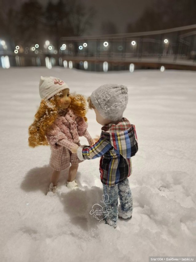 ИЗ ЖИЗНИ КУКОЛ Зимняя прогулка (очередная) (фото 9)