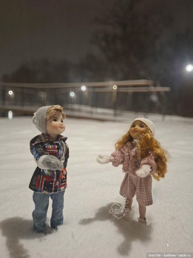 ИЗ ЖИЗНИ КУКОЛ Зимняя прогулка (очередная) (фото 5)