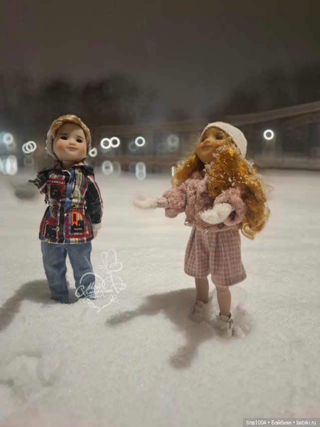 ИЗ ЖИЗНИ КУКОЛ Зимняя прогулка (очередная) (фото 2)