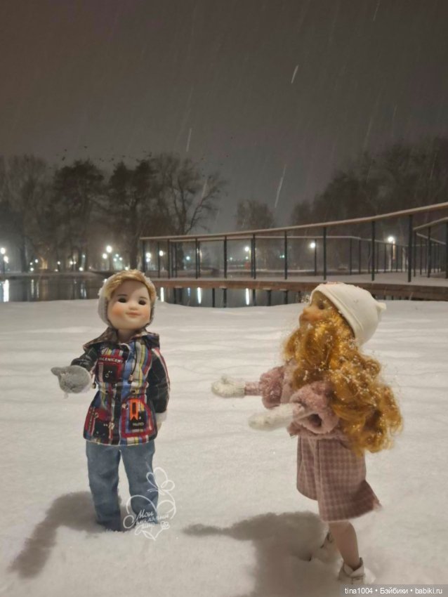 ИЗ ЖИЗНИ КУКОЛ Зимняя прогулка (очередная) (фото 4)