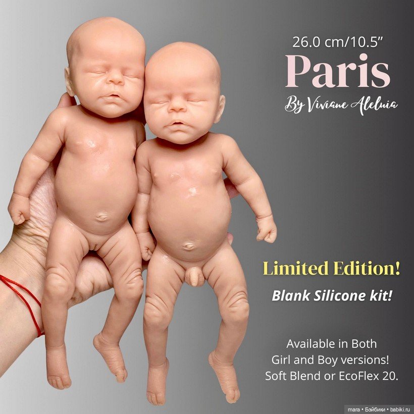 Viviane Aleluia - силиконовые малыши Paris (фото 2)