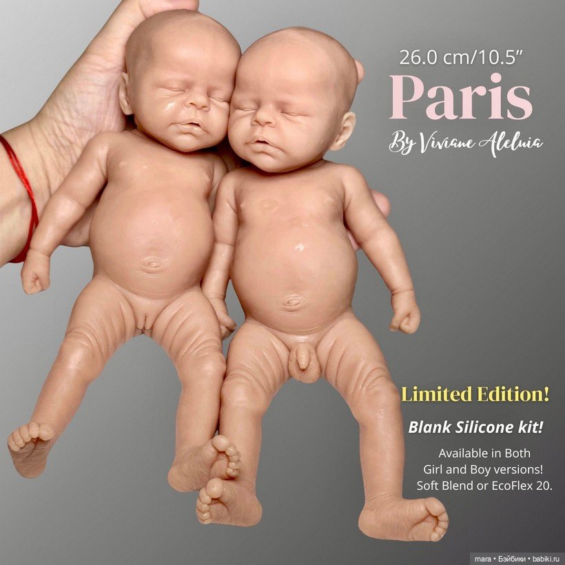 Viviane Aleluia - силиконовые малыши Paris (фото 3)