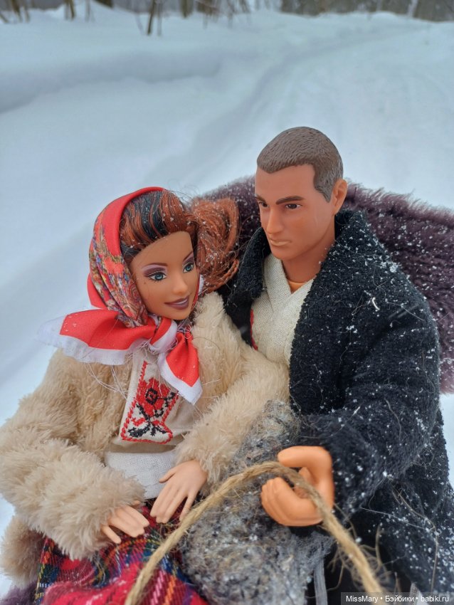 Масленица. Катание на санях