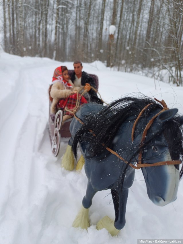 Масленица. Катание на санях