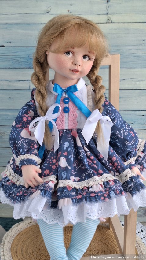 Текстильная будуарная кукла ручной работы
