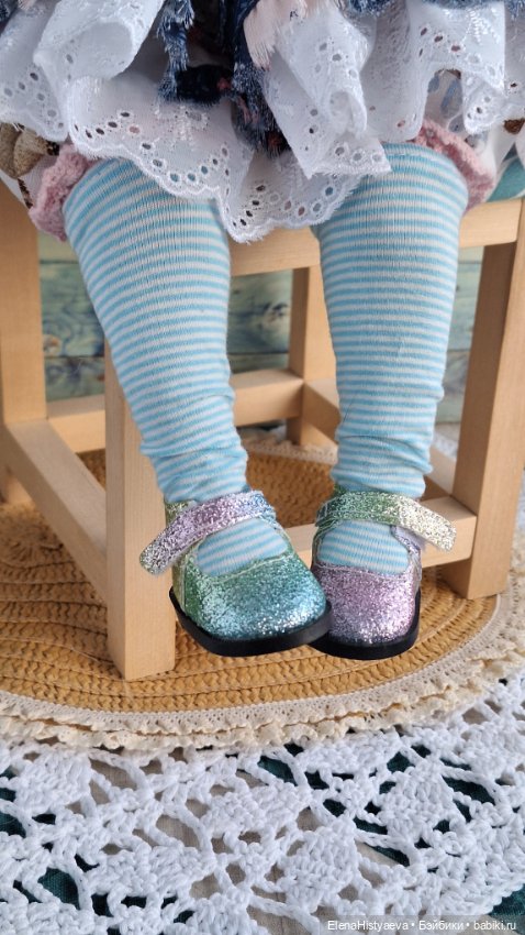 Текстильная будуарная кукла ручной работы (фото 5)